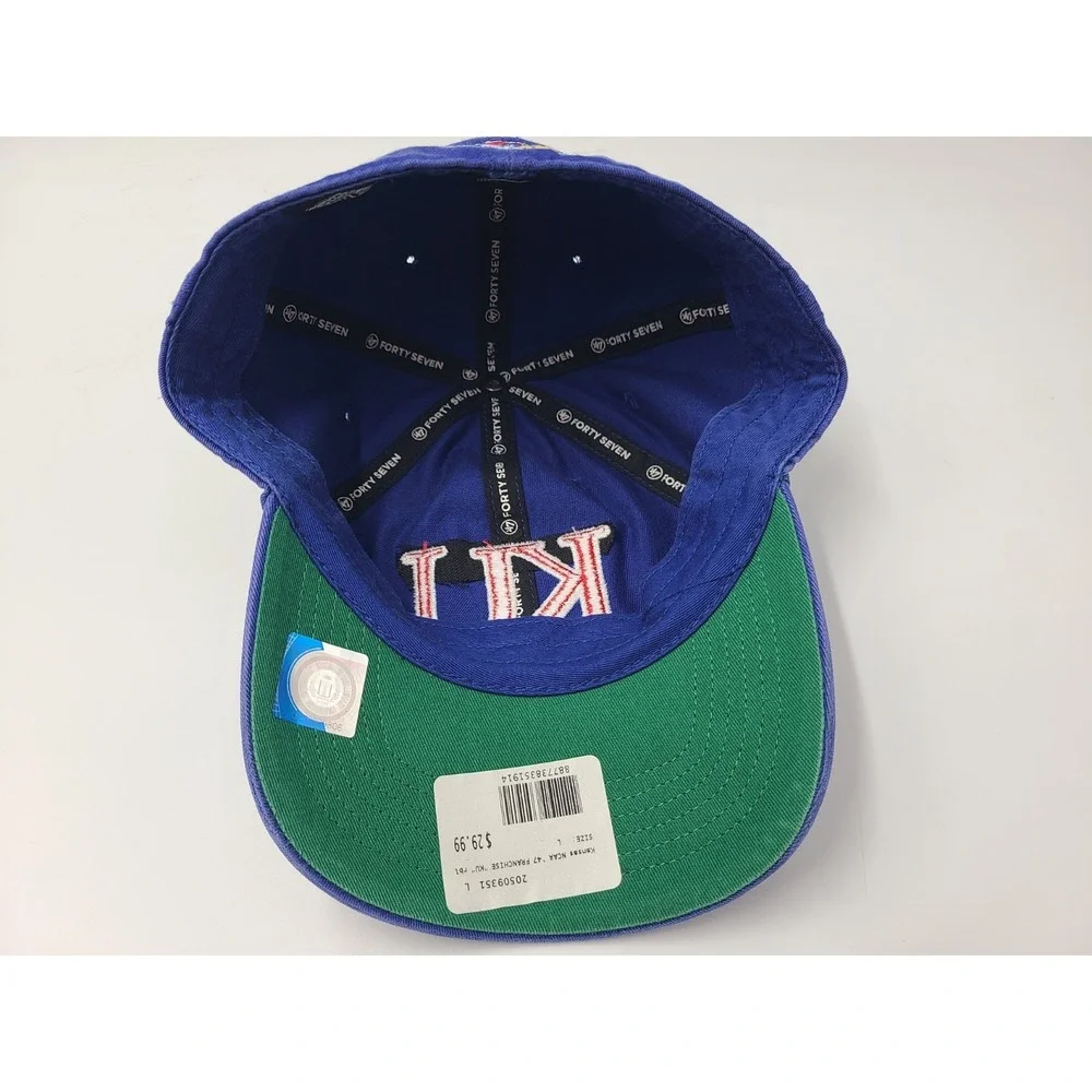 University of Kansas Jayhawks 47 Brand Franchise Fitted L Hat Cap Men Women NCAA